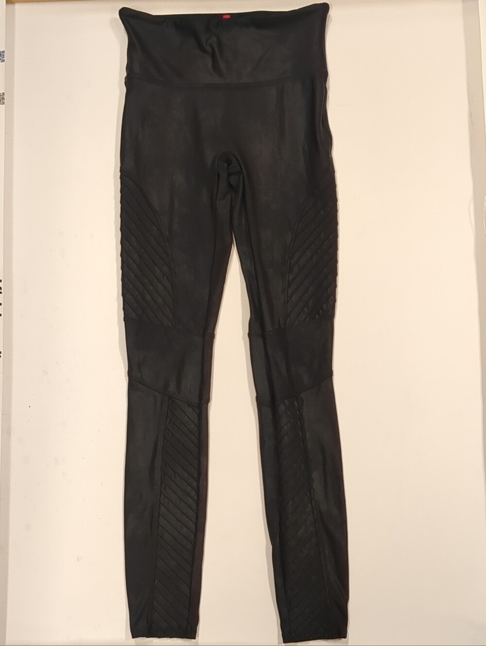 SPANX Black Leggings with Red Branded Tag